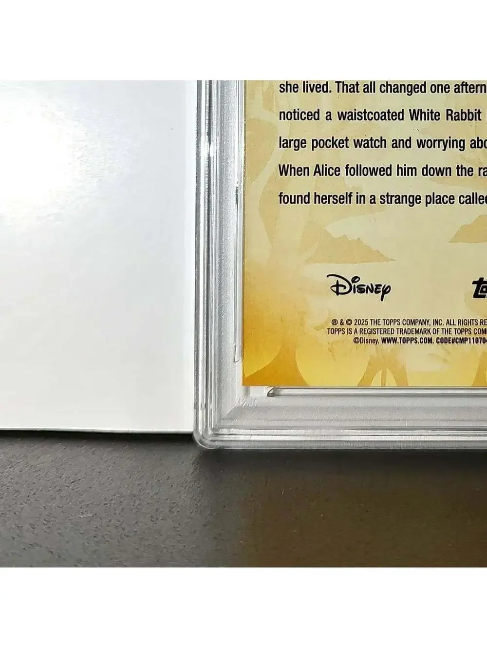 White Rabbit 2025 Topps Disney #FF-7 Furry Friends Card PSA 10